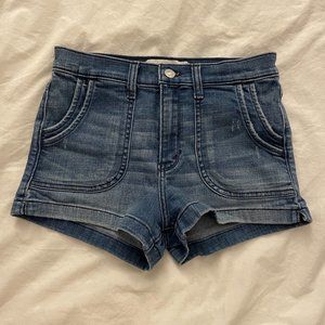 Size 4: Abercrombie & Fitch High Rise Distressed Jean Shorts